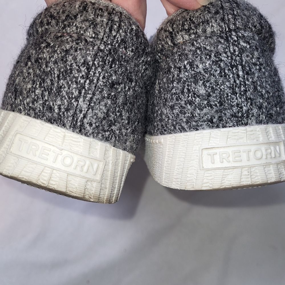 Tretorn Nylite Wool Sneakers Women's Size 9 Dappled Gray Comfort - Picture 3 of 10